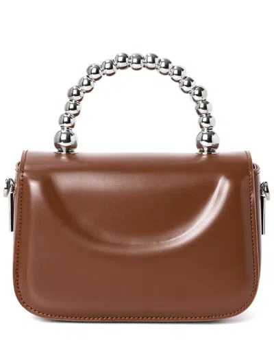 Tiffany & Fred Paris Top Handle Leather Crossbody In Brown