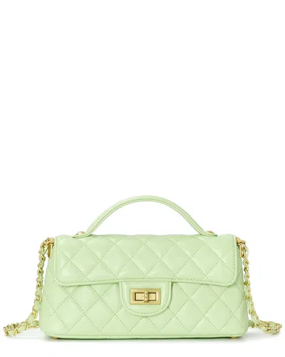Tiffany & Fred Paris Top-handle Quilted Sheepskin Leather