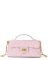 Tiffany & Fred Paris Top-handle Quilted Sheepskin Leather