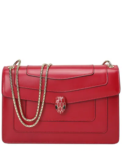 Tiffany & Fred Paris Top-grain Leather Satchel In Red