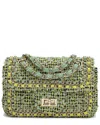 Tiffany & Fred Paris Tweed & Leather Shoulder Bag