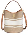 Tiffany & Fred Paris Wool & Leather Bucket Bag