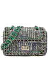Tiffany & Fred Paris Wool & Leather Crossbody