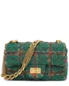 Tiffany & Fred Paris Wool & Leather Crossbody