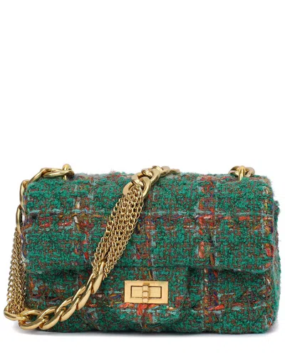 Tiffany & Fred Paris Wool & Leather Crossbody