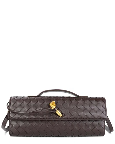 Tiffany & Fred Paris Woven Leather Clutch/shoulder
