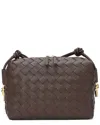 Tiffany & Fred Paris Large Hand-woven Leather Messenger Bag