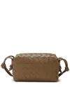 Tiffany & Fred Paris Woven Leather Crossbody In Brown