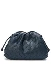 Tiffany & Fred Paris Woven Leather Crossbody Pouch