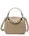 Tiffany & Fred Paris Woven Leather Crossbody Shoulder Bag