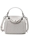 Tiffany & Fred Paris Woven Leather Crossbody Shoulder Bag