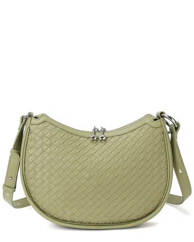 Tiffany & Fred Paris Woven Leather Hobo Bag