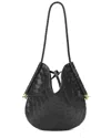 Tiffany & Fred Paris Woven Leather Hobo Shoulder Bag