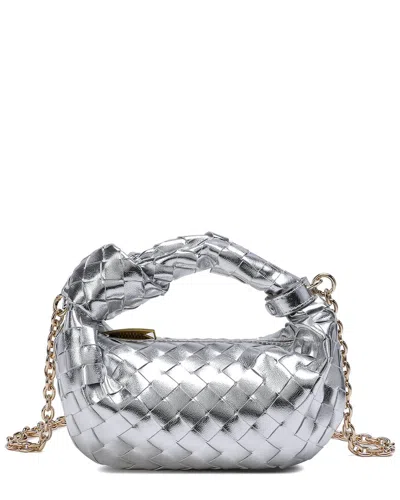 Tiffany & Fred Paris Woven Leather Knot Handle Crossbody