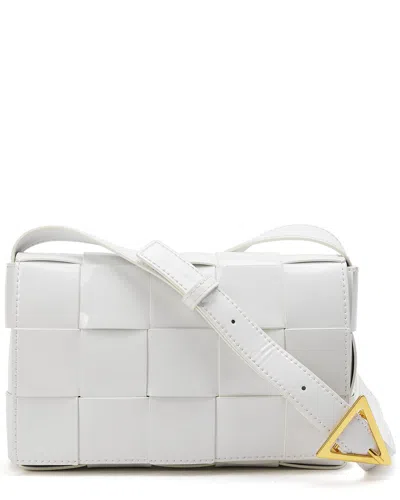 Tiffany & Fred Paris Woven Leather Messenger Bag