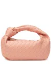 Tiffany & Fred Paris Woven Leather Pouch In Orange