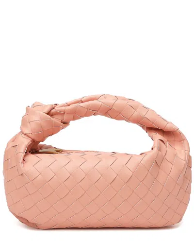 Tiffany & Fred Paris Woven Leather Pouch In Orange