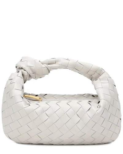 Tiffany & Fred Paris Woven Leather Pouch In White