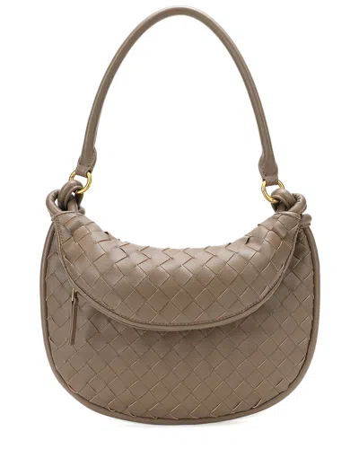 Tiffany & Fred Paris Woven Leather Shoulder Bag