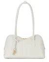 Tiffany & Fred Paris Woven Leather Shoulder Bag In White