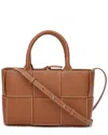 Tiffany & Fred Paris Woven Leather Top Handle Bag