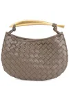 Tiffany & Fred Paris Woven Leather Top-handle Bag In Brown