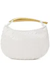 Tiffany & Fred Paris Woven Leather Top Handle Clutch