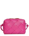 Tiffany & Fred Paris Woven Leather Top Handle Crossbody