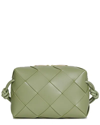 Tiffany & Fred Paris Woven Leather Top Handle Crossbody