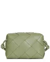 Tiffany & Fred Paris Woven Leather Top Handle Crossbody