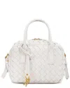TIFFANY & FRED PARIS TIFFANY & FRED PARIS WOVEN LEATHER TOP-HANDLE CROSSBODY