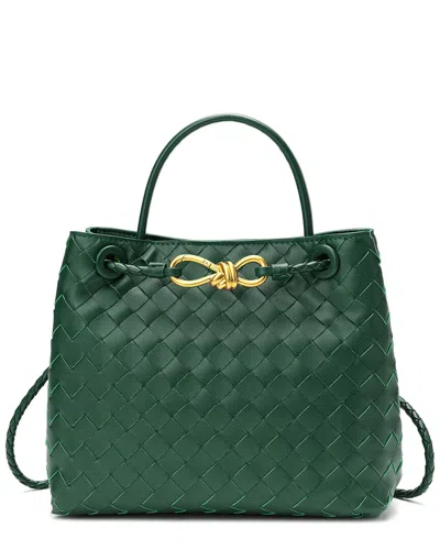 Tiffany & Fred Paris Woven Leather Top Handle Mess