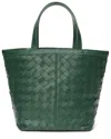 Tiffany & Fred Paris Woven Leather Top-handle Shoulder Bag