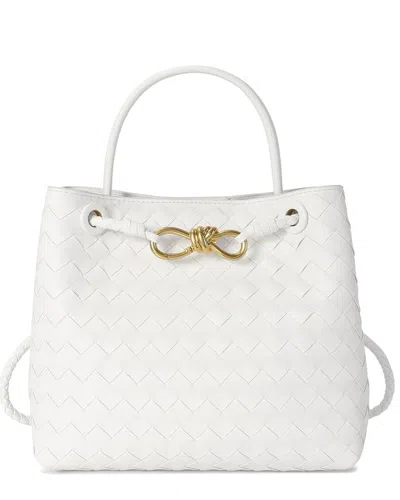 Tiffany & Fred Paris Woven Leather Top-handle Shoulder Bag