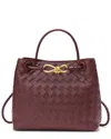 Tiffany & Fred Paris Woven Leather Top Handle Shoulder Bag