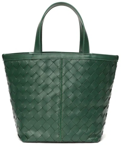 Tiffany & Fred Paris Woven Leather Top-handle Shoulder Bag