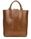 Tiffany & Fred Paris Woven Leather Top Handle Tote