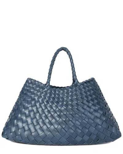 Tiffany & Fred Paris Woven Leather Tote