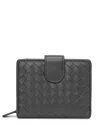 Tiffany & Fred Paris Woven Leather Wallet