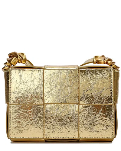 Tiffany & Fred Paris Woven Metallic Leather Crossbody