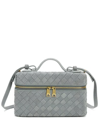 TIFFANY & FRED PARIS TIFFANY & FRED PARIS WOVEN SUEDE LEATHER CAMERA BAG