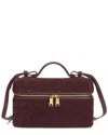 Tiffany & Fred Paris Woven Suede Leather Camera Ba