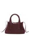 Tiffany & Fred Paris Woven Suede Tote In Red