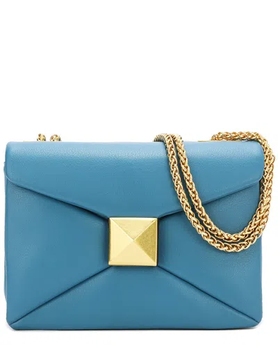 Tiffany & Fred Soft Smooth Leather Shoulder Bag In Blue