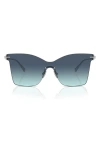TIFFANY & CO 143MM GRADIENT RIMLESS BUTTERFLY SHIELD SUNGLASSES