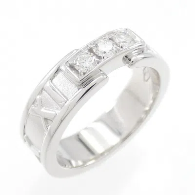 Pre-owned Tiffany & Co (18k) Band Ring () In White