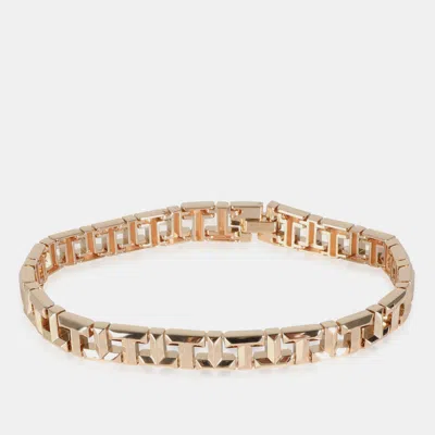 Pre-owned Tiffany & Co 18k Rose Gold T Bracelet