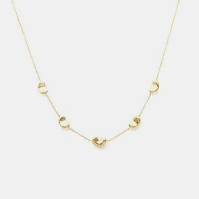 Pre-owned Tiffany & Co 18k Yellow Gold Bean 5 Elsa Peretti Necklace