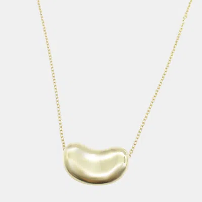 Pre-owned Tiffany & Co 18k Yellow Gold Bean Long Necklace Gold Metal