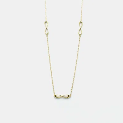 Pre-owned Tiffany & Co 18k Yellow Gold Infinity Necklace